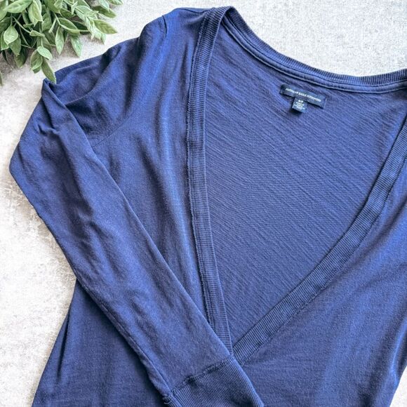 American Eagle Blue Button Down Long Sleeve Cardigan Size Small - Picture 1 of 6